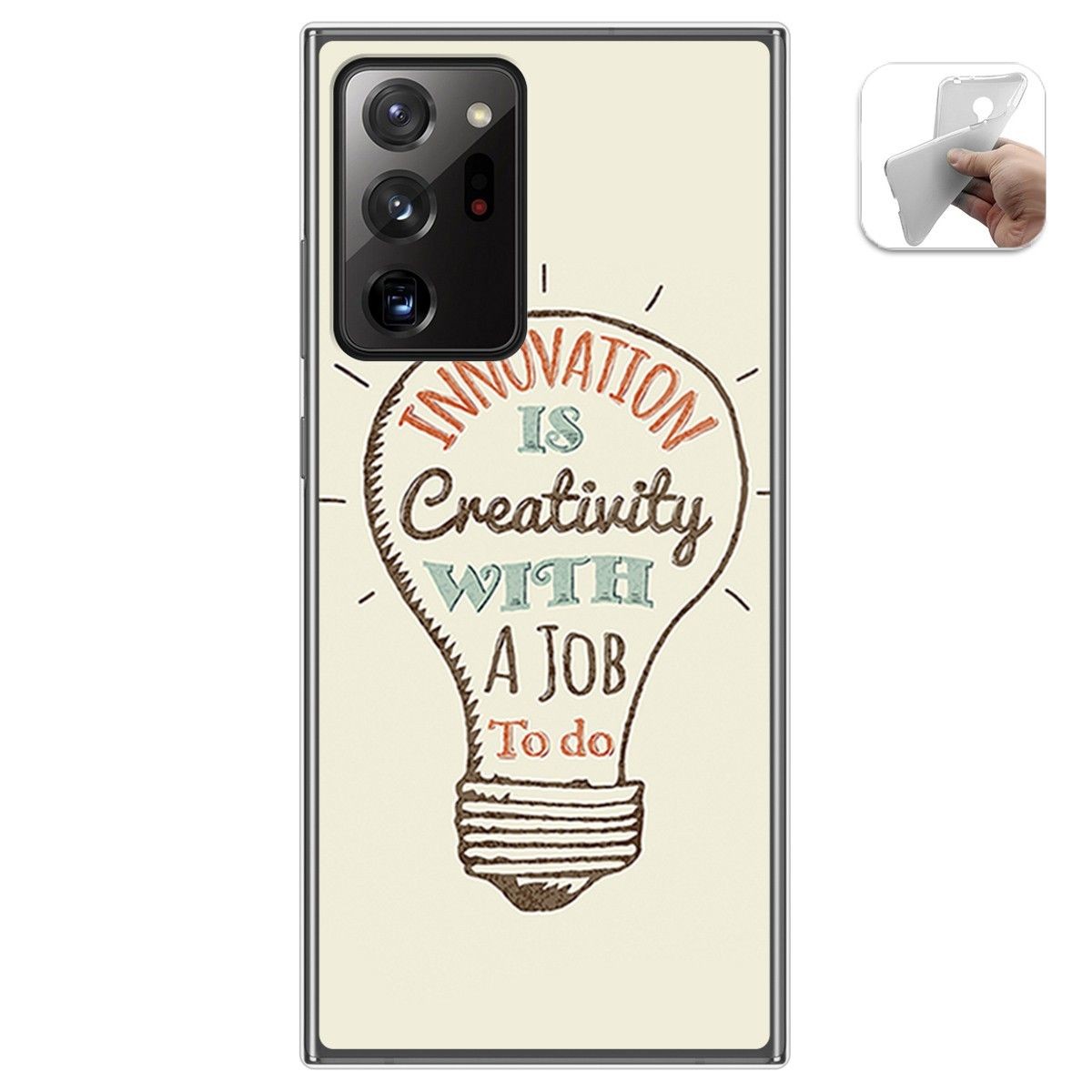 Funda Gel Tpu para Samsung Galaxy Note 20 Ultra diseño Creativity Dibujos