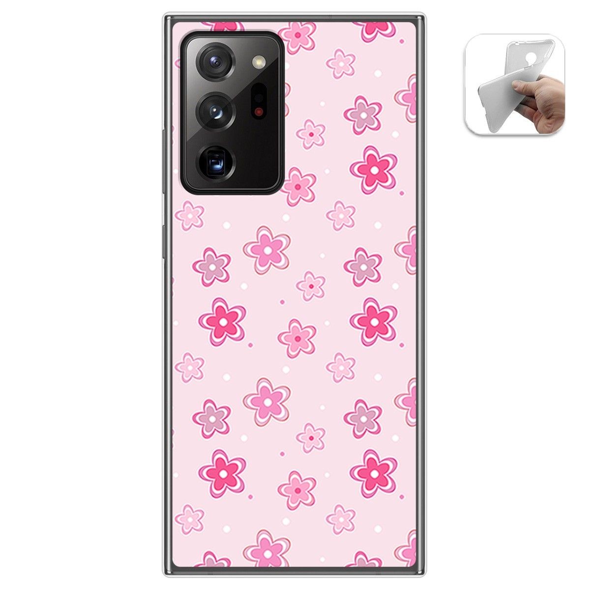 Funda Gel Tpu para Samsung Galaxy Note 20 Ultra diseño Flores Dibujos