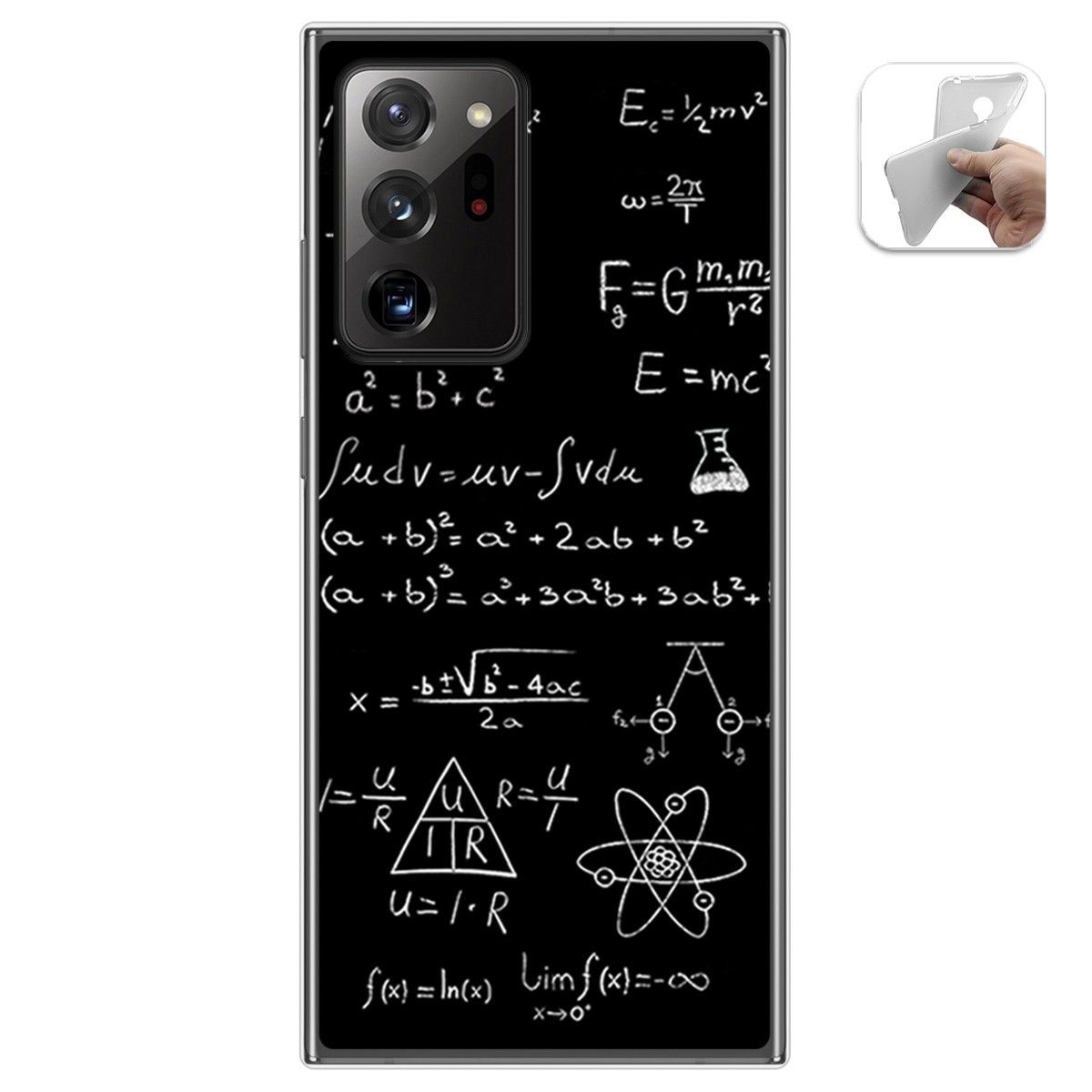 Funda Gel Tpu para Samsung Galaxy Note 20 Ultra diseño Formulas Dibujos