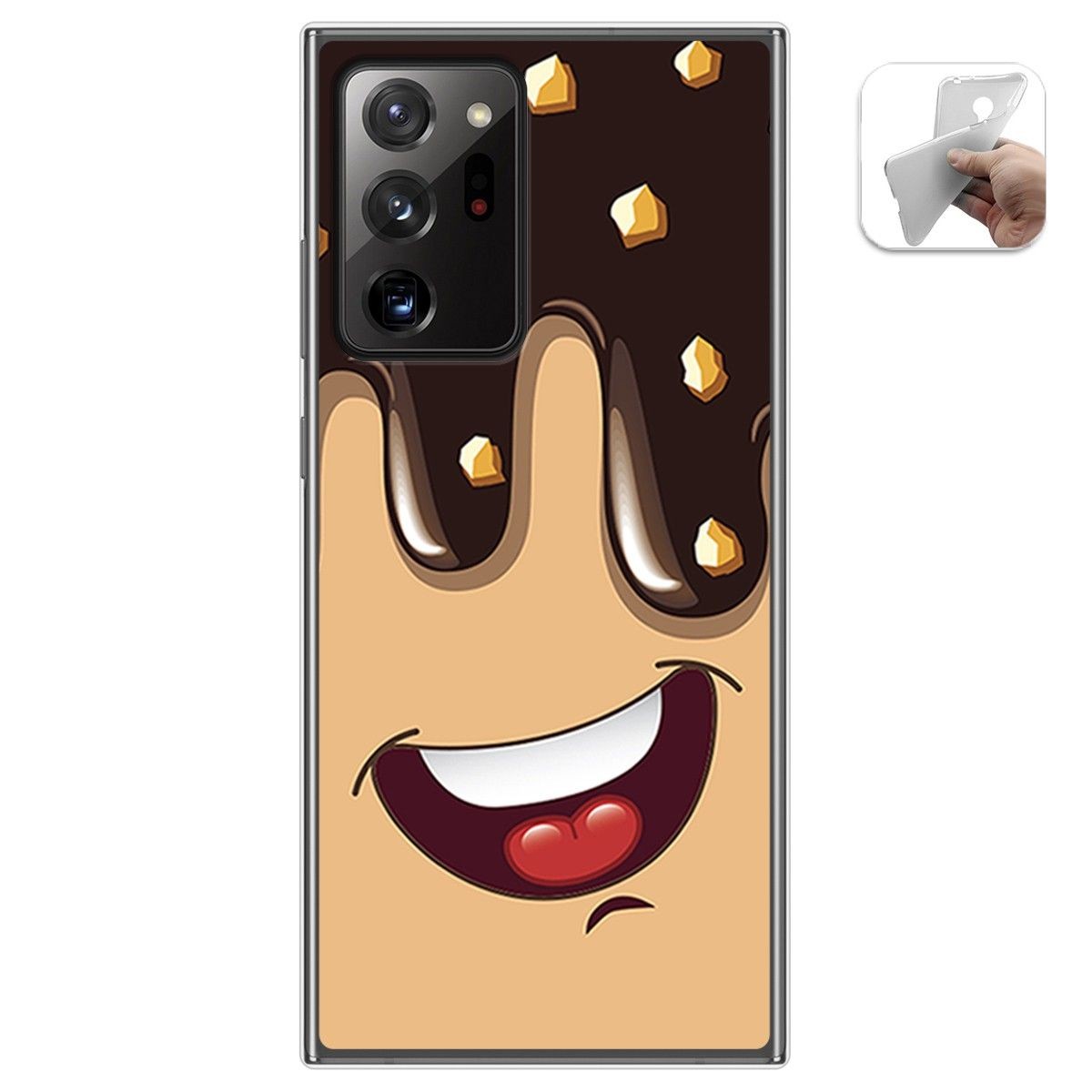 Funda Gel Tpu para Samsung Galaxy Note 20 Ultra diseño Helado Chocolate Dibujos