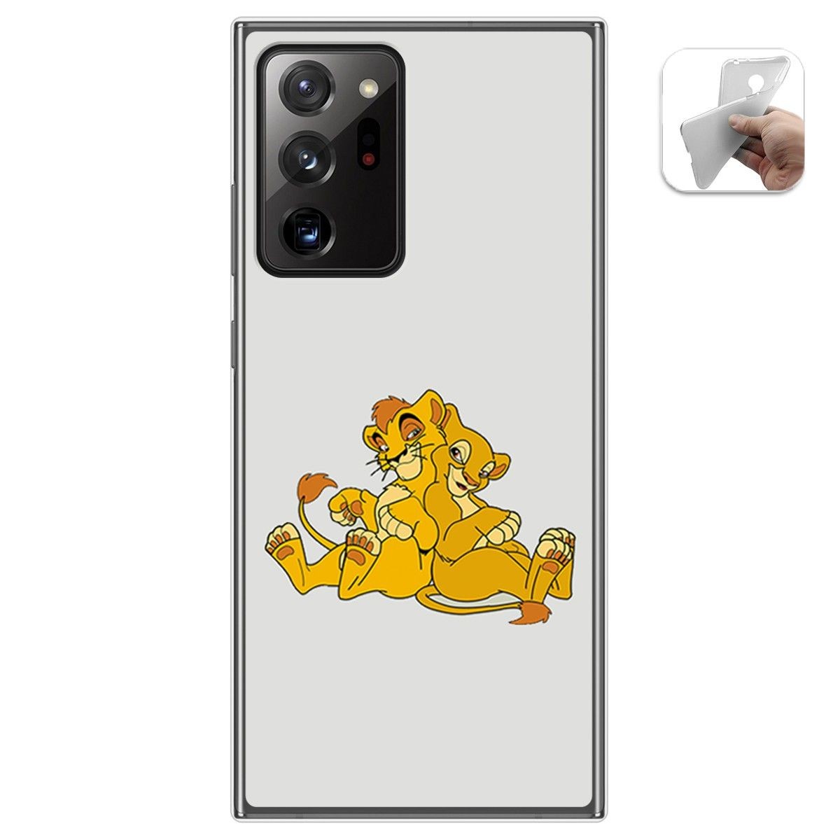 Funda Gel Tpu para Samsung Galaxy Note 20 Ultra diseño Leones Dibujos