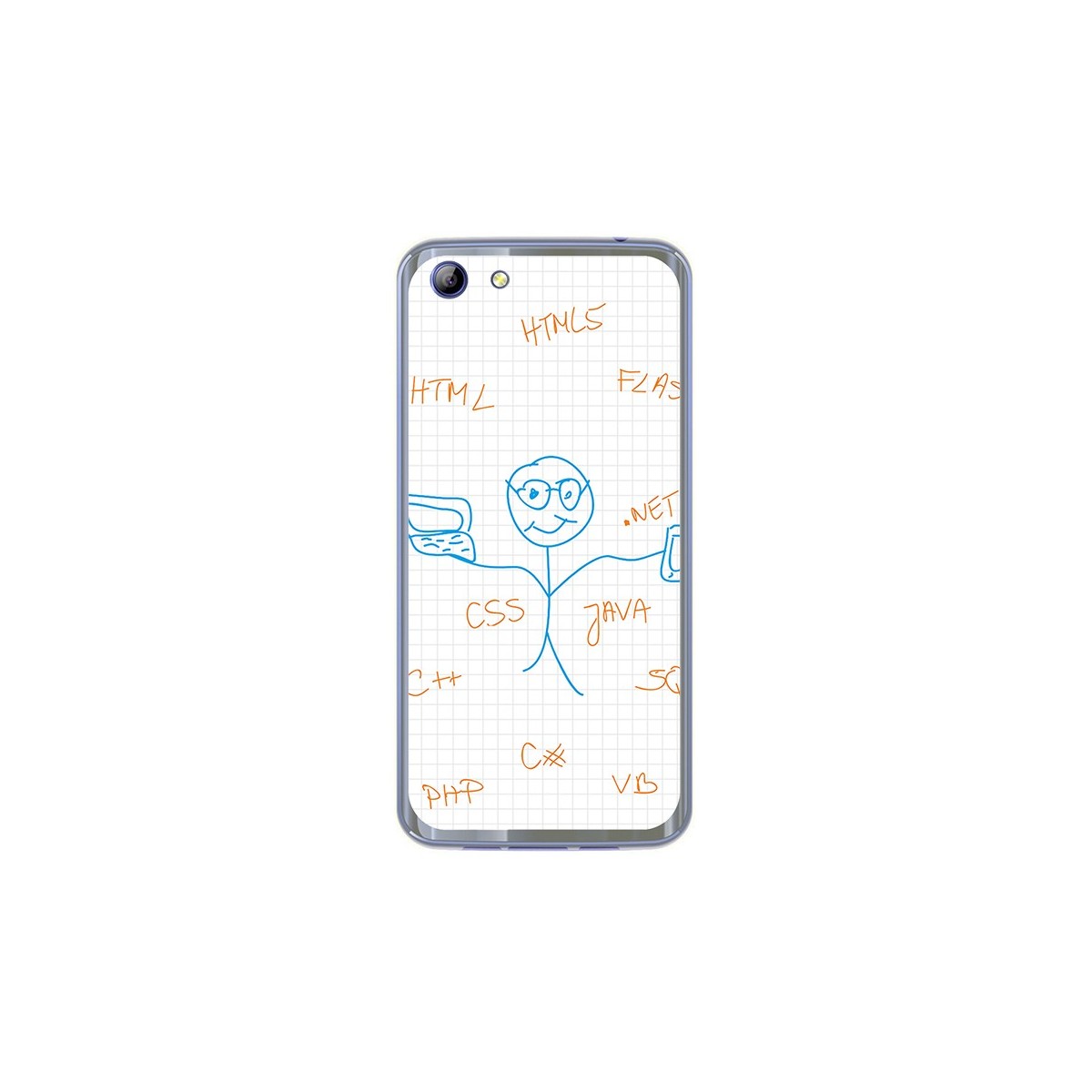 Funda Gel Tpu para Elephone S7 Diseño Informatico Dibujos
