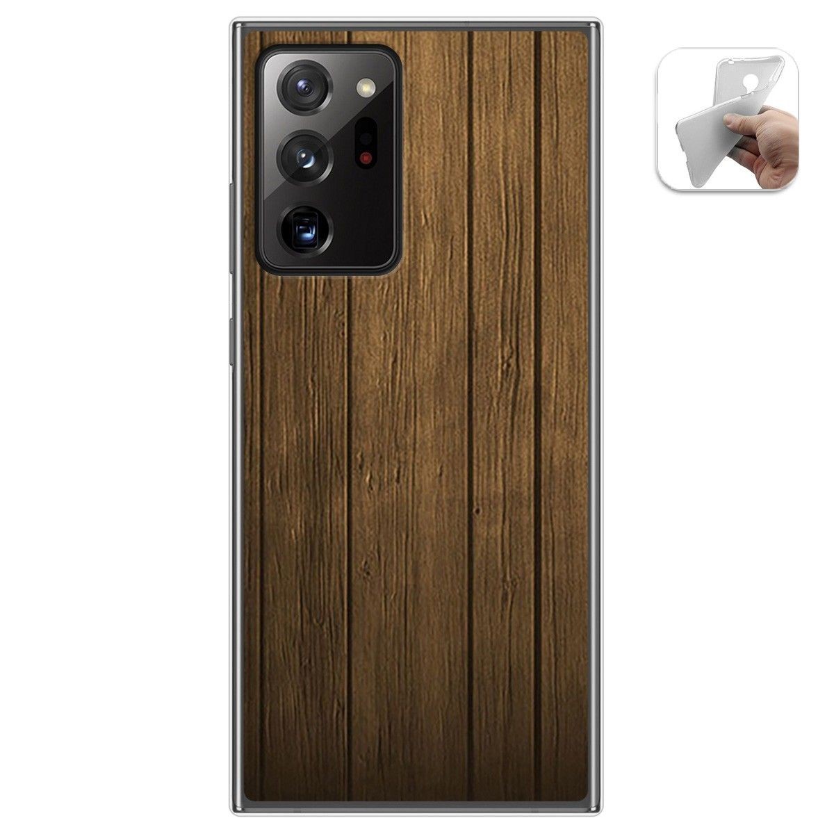 Funda Gel Tpu para Samsung Galaxy Note 20 Ultra diseño Madera Dibujos