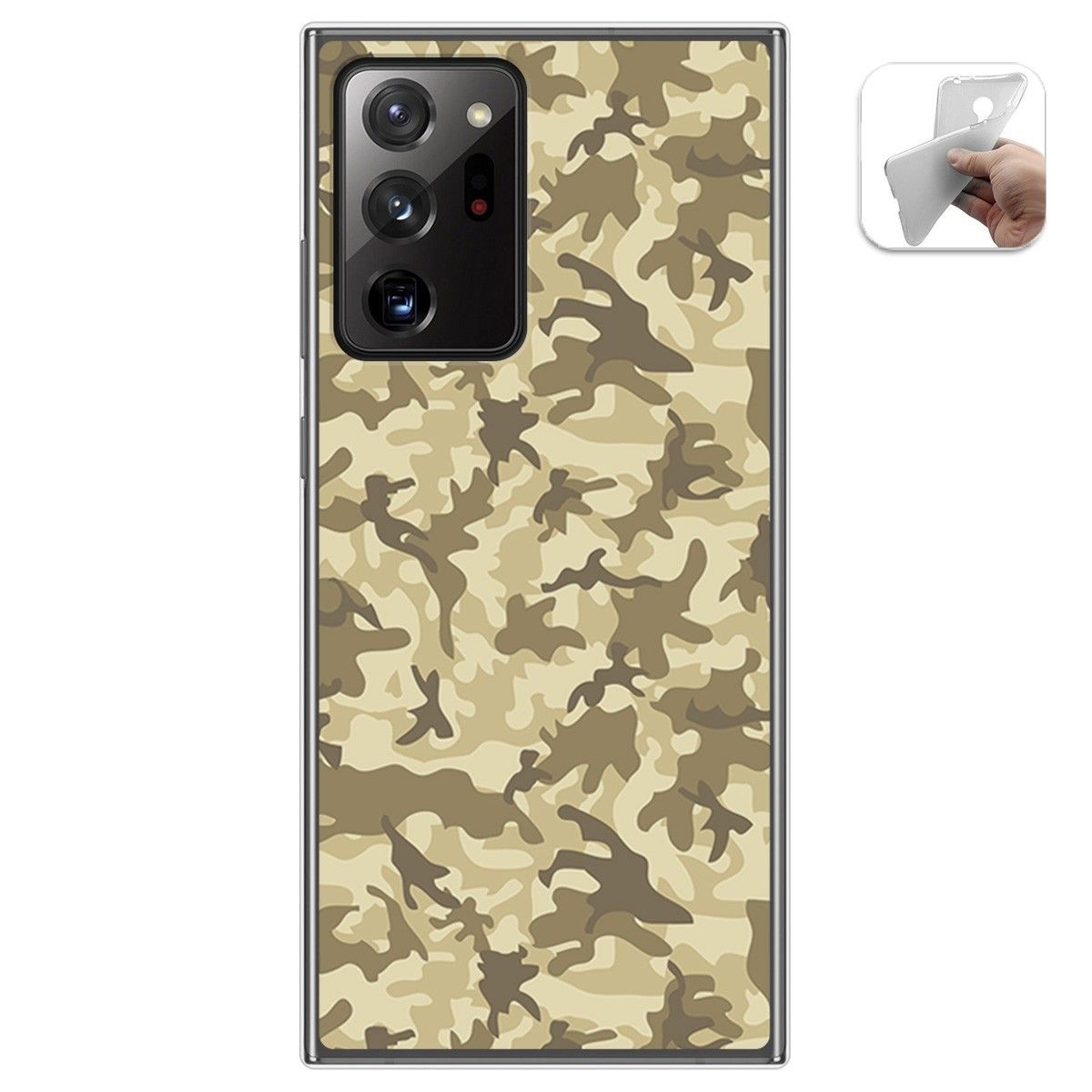 Funda Gel Tpu para Samsung Galaxy Note 20 Ultra diseño Sand Camuflaje Dibujos