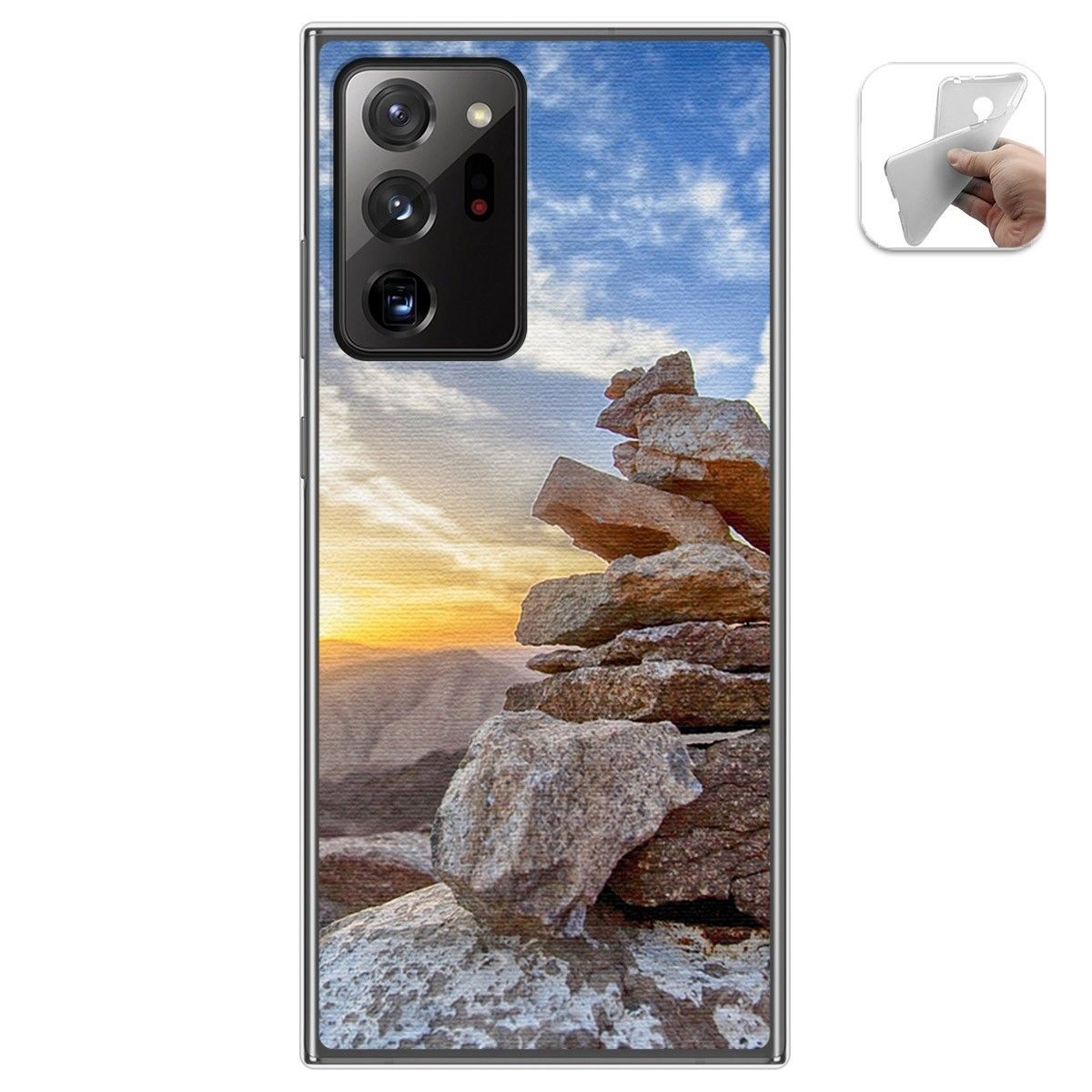 Funda Gel Tpu para Samsung Galaxy Note 20 Ultra diseño Sunset Dibujos