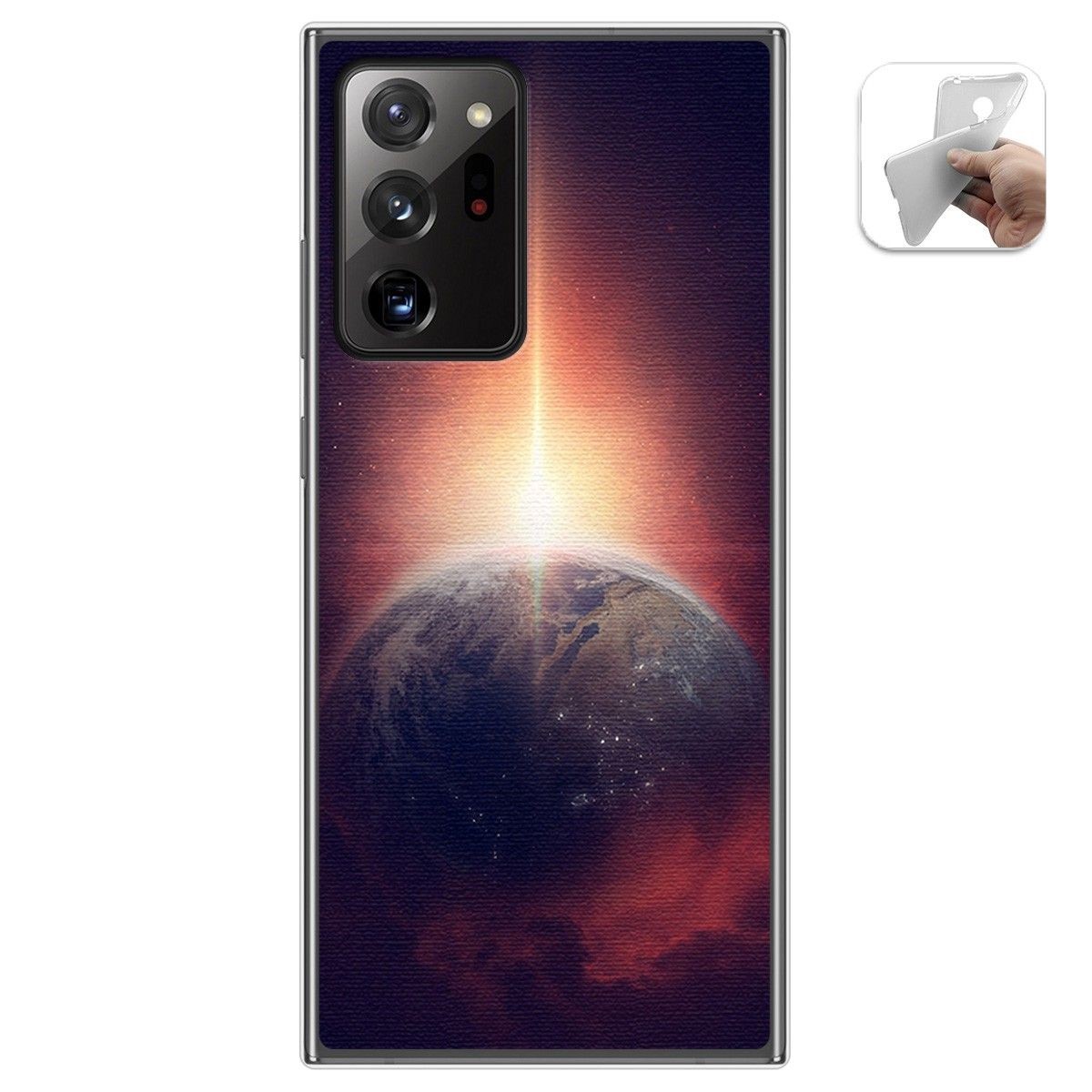 Funda Gel Tpu para Samsung Galaxy Note 20 Ultra diseño Tierra Dibujos