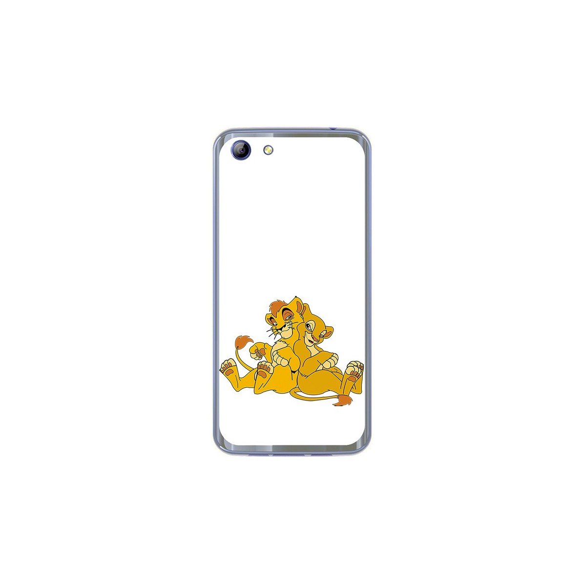 Funda Gel Tpu para Elephone S7 Diseño Leones Dibujos