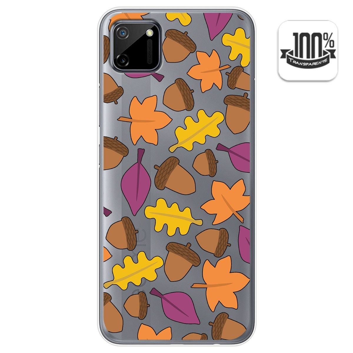 Funda Gel Transparente para Realme C11 diseño Otoño Dibujos