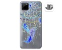 Funda Gel Transparente para Realme C11 diseño Plumas Dibujos