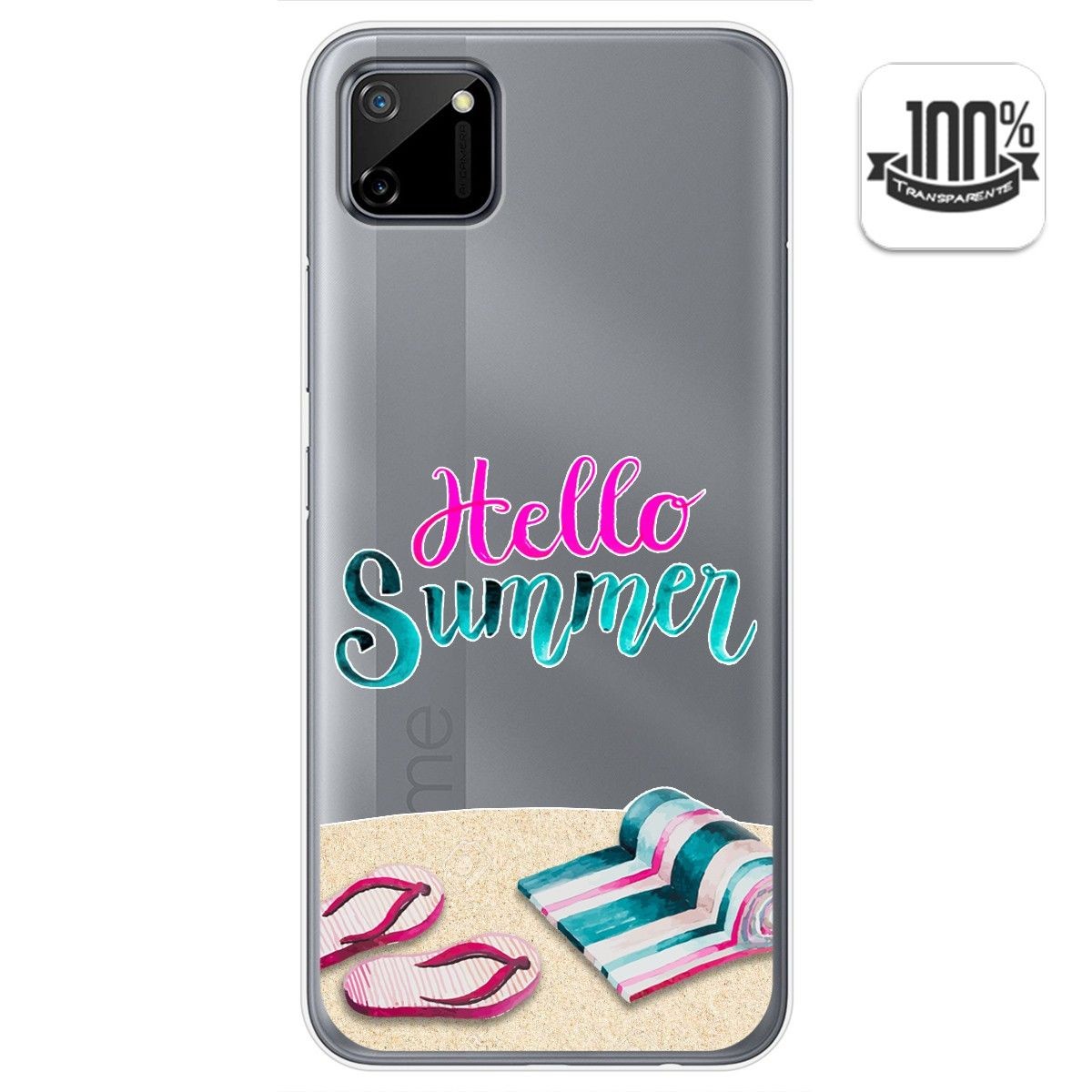 Funda Gel Transparente para Realme C11 diseño Summer Dibujos