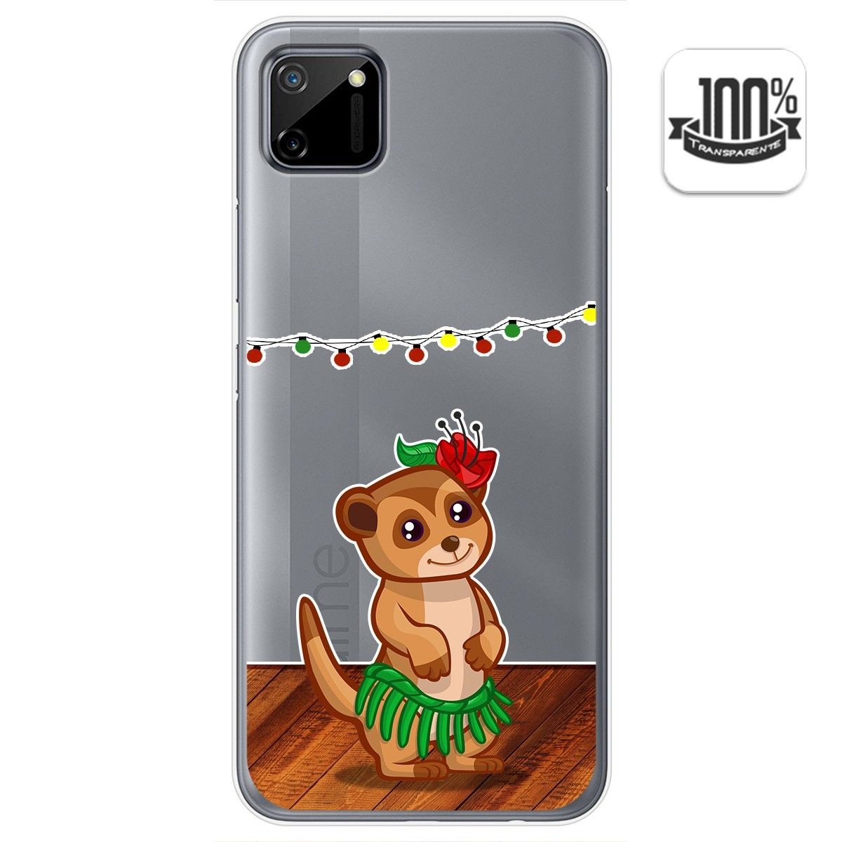 Funda Gel Transparente para Realme C11 diseño Suricata Dibujos