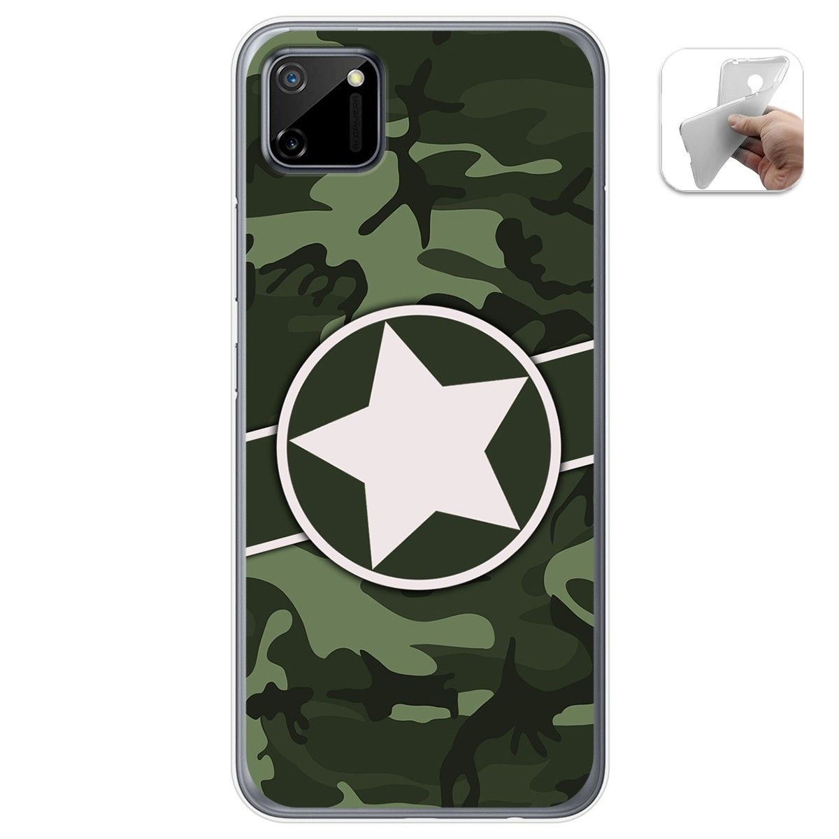 Funda Gel Tpu para Realme C11 diseño Camuflaje 01 Dibujos