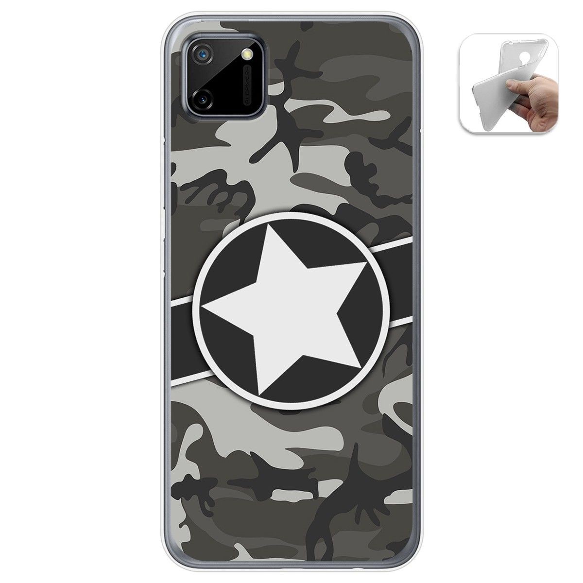 Funda Gel Tpu para Realme C11 diseño Camuflaje 02 Dibujos