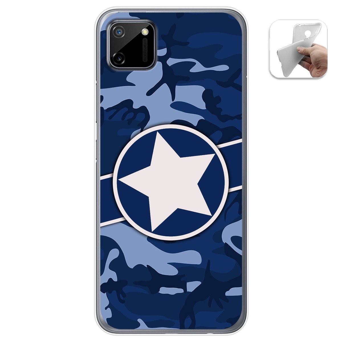 Funda Gel Tpu para Realme C11 diseño Camuflaje 03 Dibujos