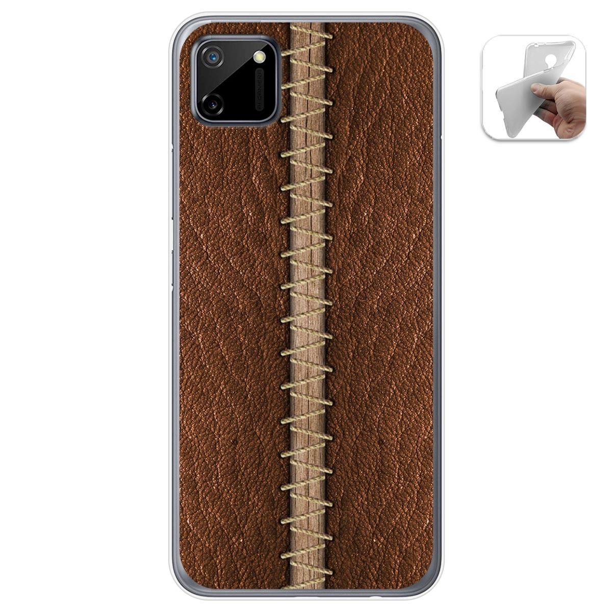 Funda Gel Tpu para Realme C11 diseño Cuero 01 Dibujos