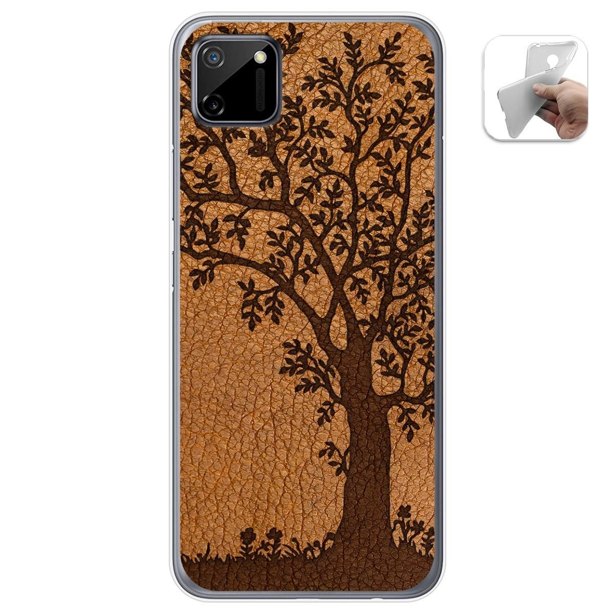 Funda Gel Tpu para Realme C11 diseño Cuero 03 Dibujos
