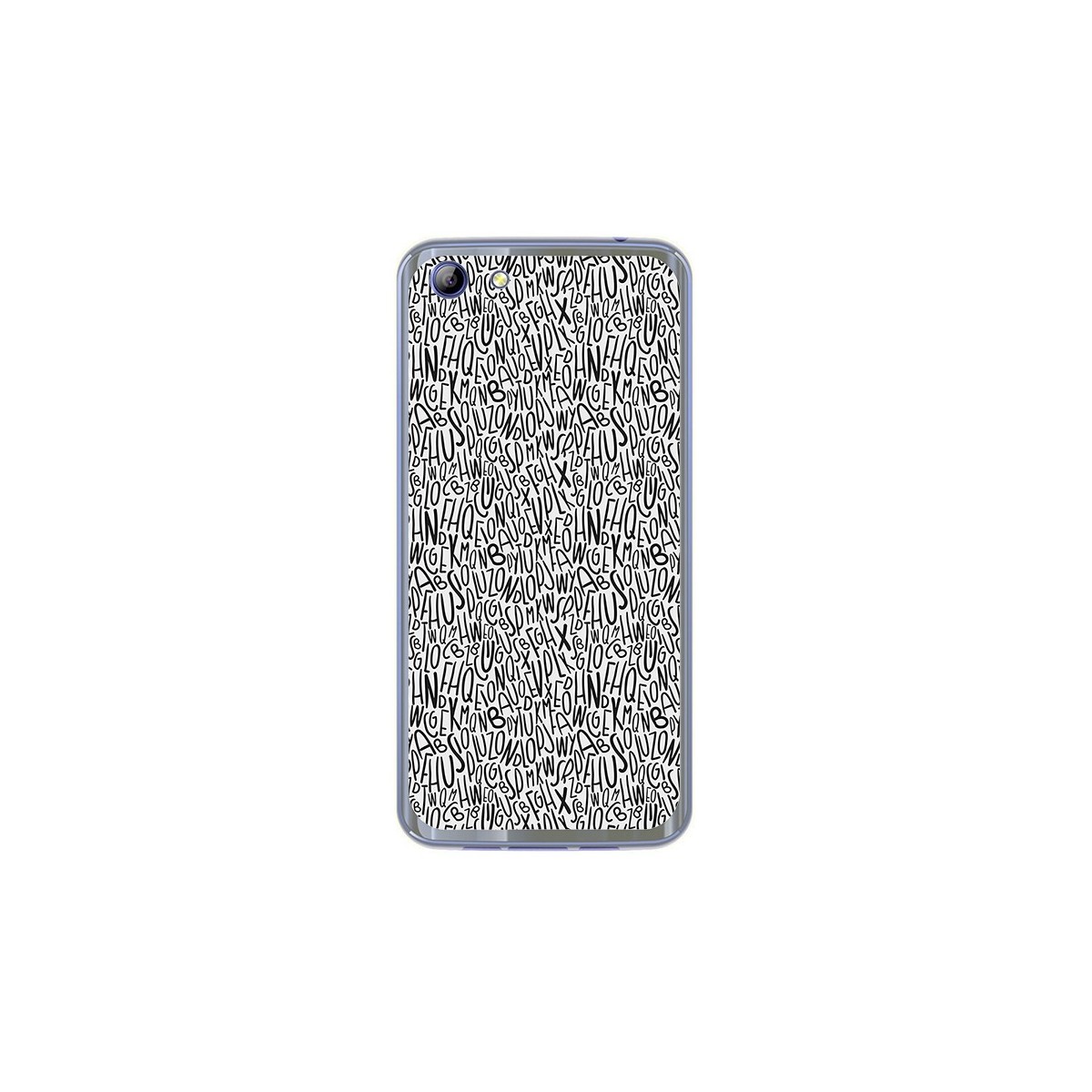 Funda Gel Tpu para Elephone S7 Diseño Letras Dibujos