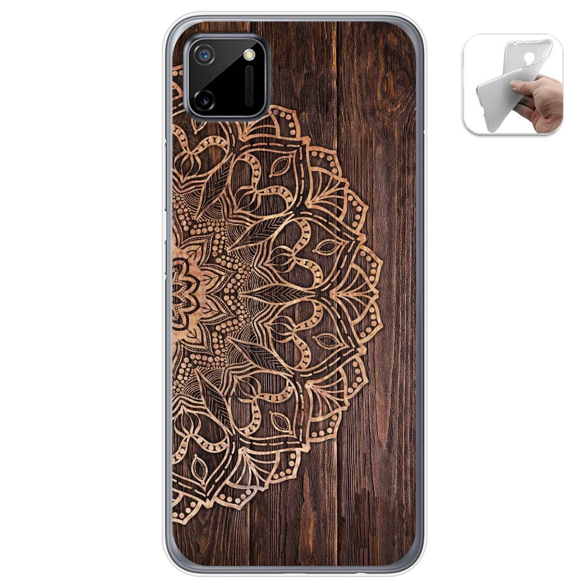 Funda Gel Tpu para Realme C11 diseño Madera 06 Dibujos