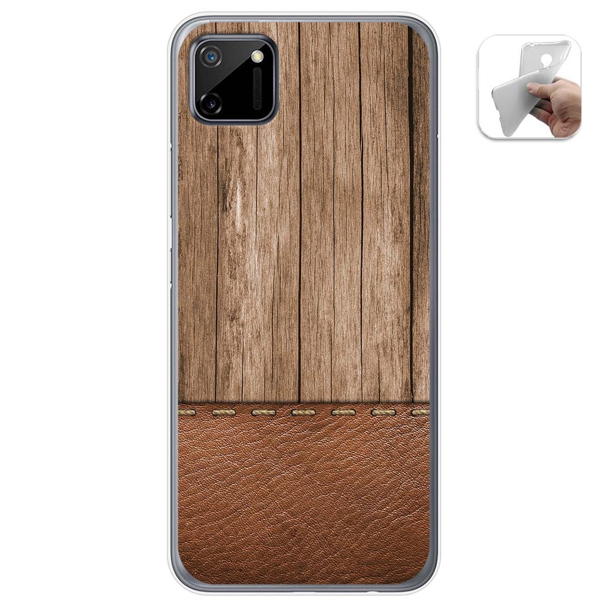 Funda Gel Tpu para Realme C11 diseño Madera 09 Dibujos