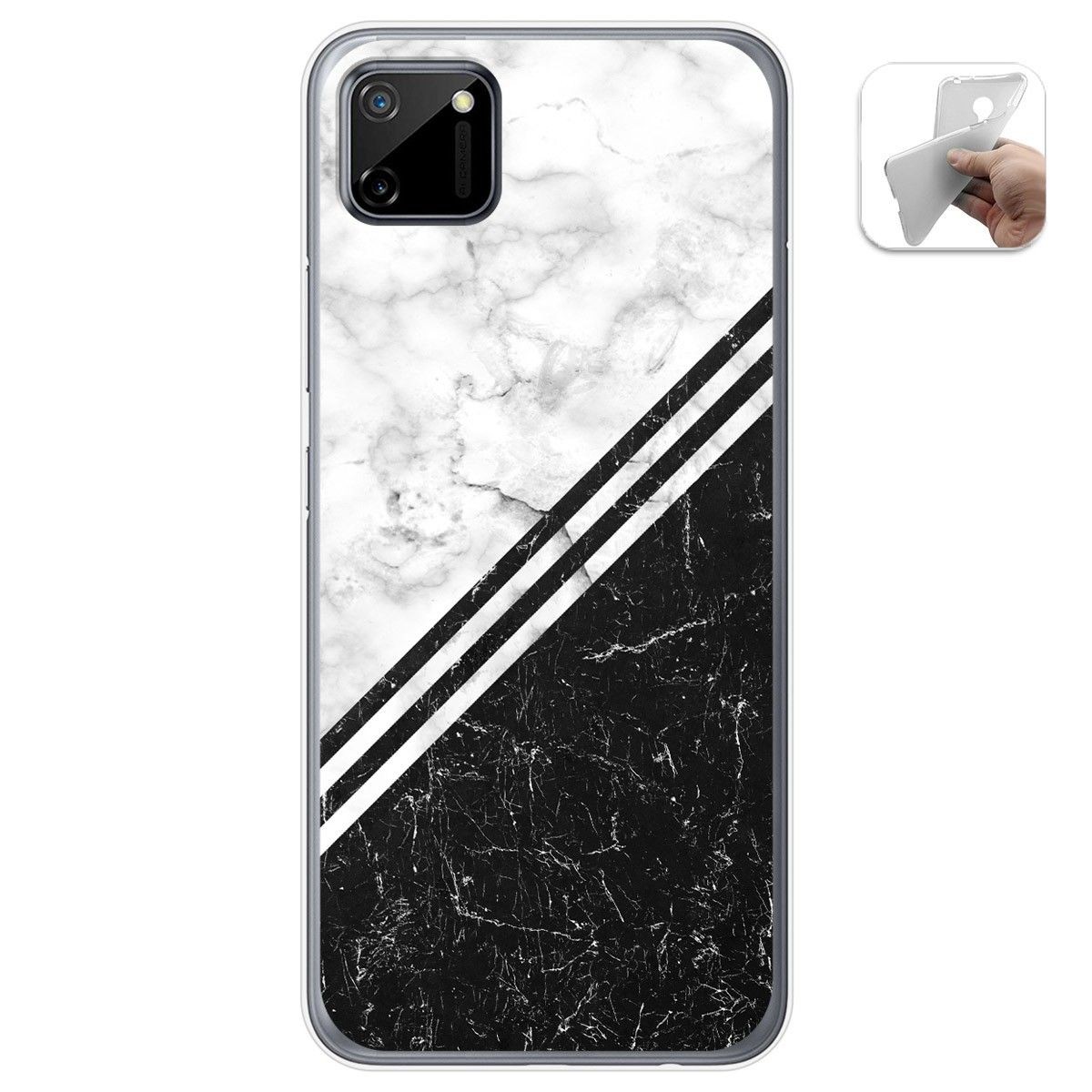 Funda Gel Tpu para Realme C11 diseño Mármol 01 Dibujos