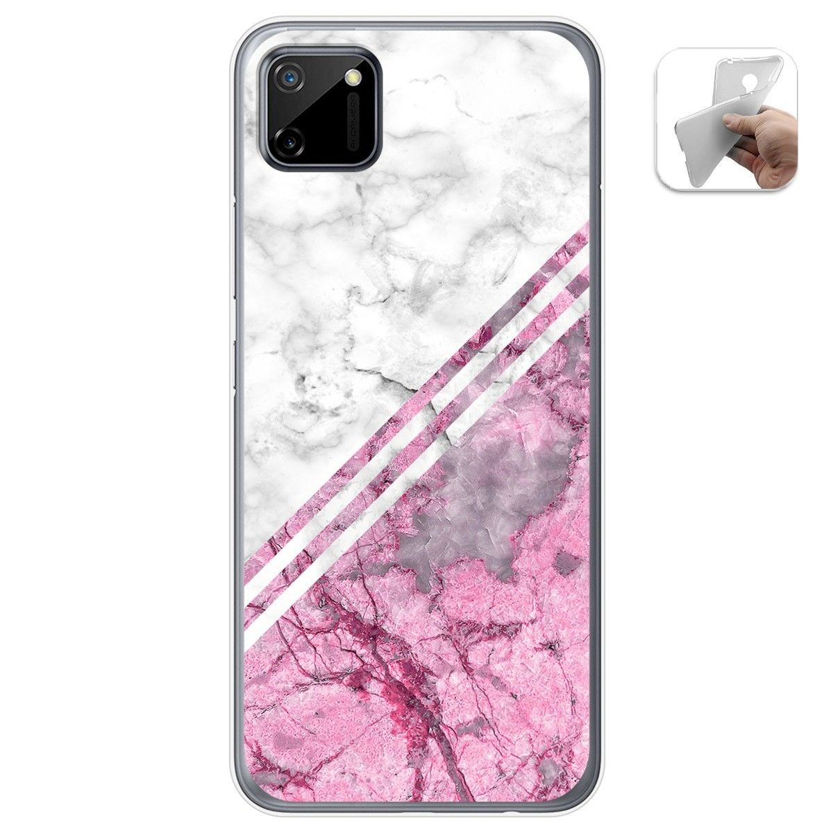 Funda Gel Tpu para Realme C11 diseño Mármol 03 Dibujos