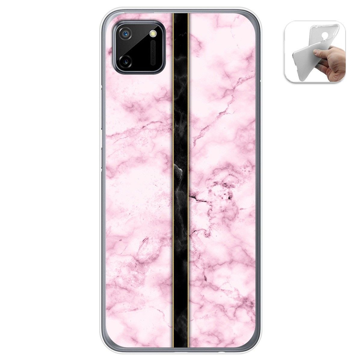 Funda Gel Tpu para Realme C11 diseño Mármol 04 Dibujos