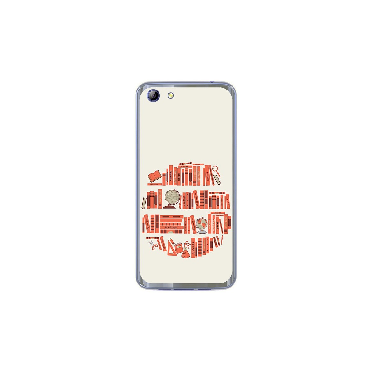 Funda Gel Tpu para Elephone S7 Diseño Mundo Libro Dibujos