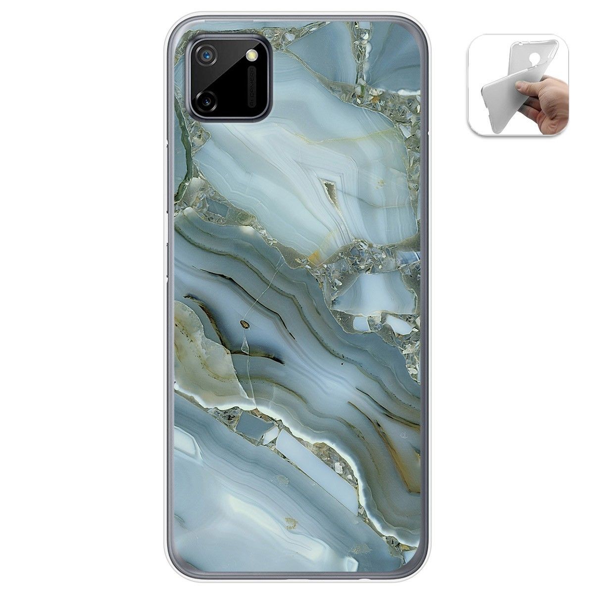 Funda Gel Tpu para Realme C11 diseño Mármol 09 Dibujos