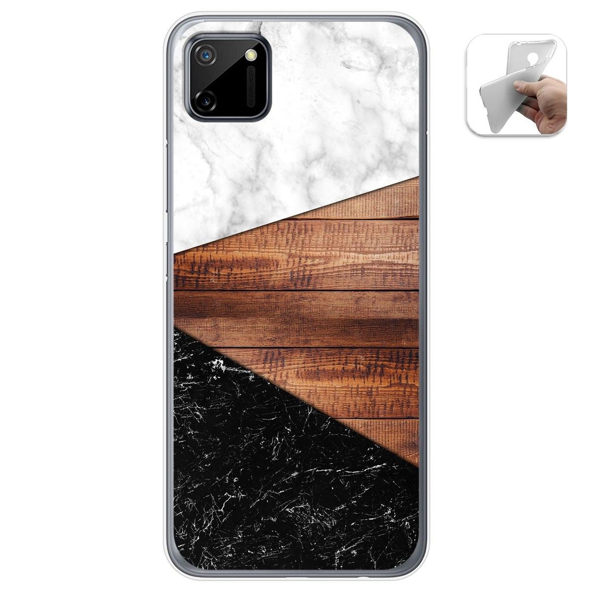 Funda Gel Tpu para Realme C11 diseño Mármol 11 Dibujos