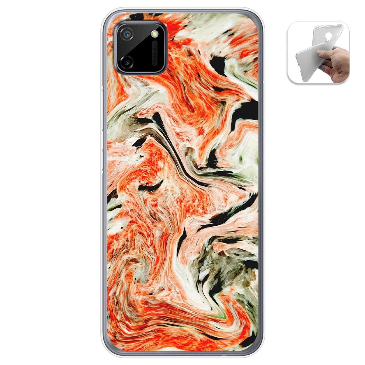 Funda Gel Tpu para Realme C11 diseño Mármol 12 Dibujos