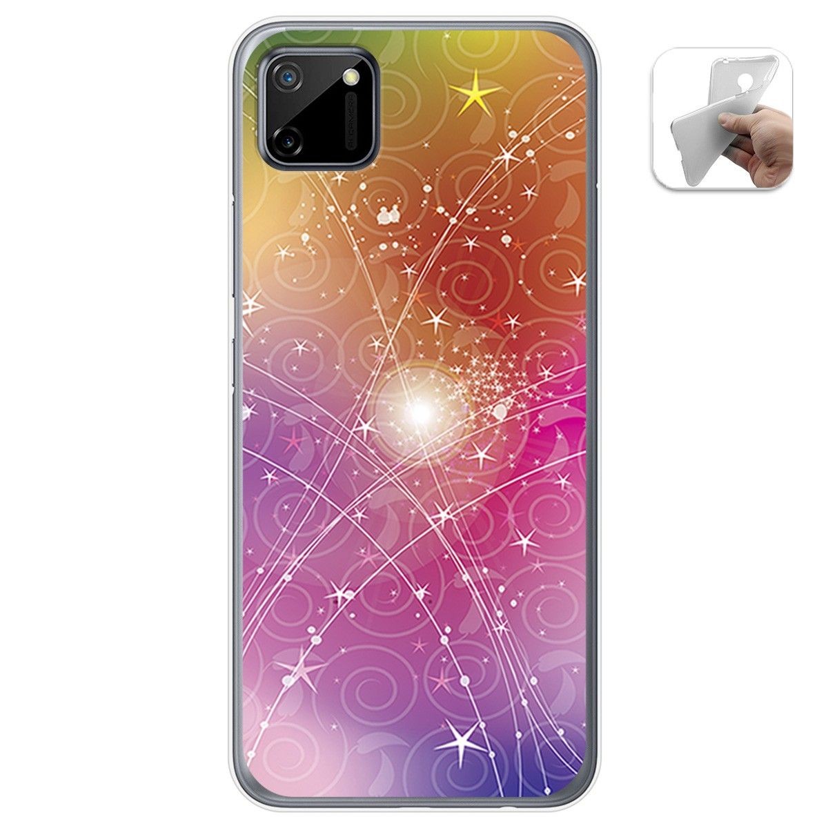 Funda Gel Tpu para Realme C11 diseño Abstracto Dibujos
