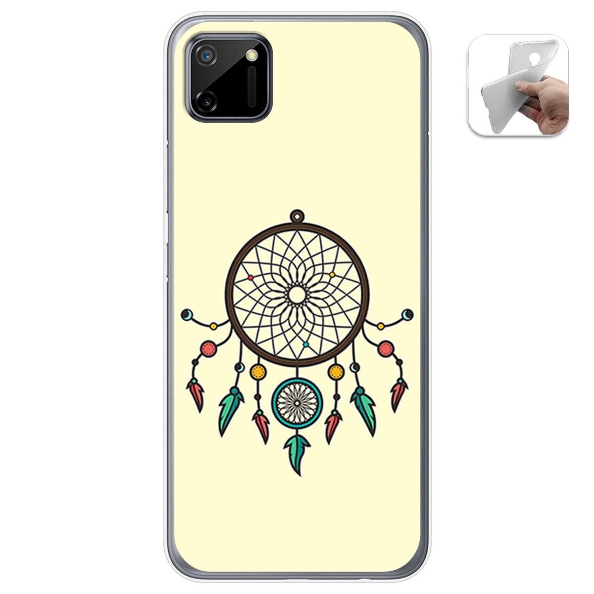 Funda Gel Tpu para Realme C11 diseño Atrapasueños Dibujos