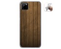 Funda Gel Tpu para Realme C11 diseño Madera Dibujos