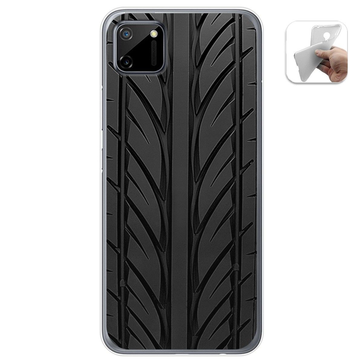Funda Gel Tpu para Realme C11 diseño Neumatico Dibujos