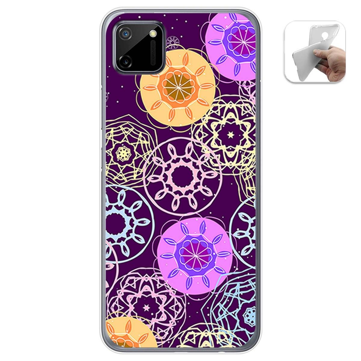 Funda Gel Tpu para Realme C11 diseño Radial Dibujos