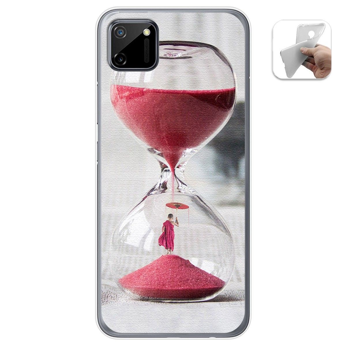 Funda Gel Tpu para Realme C11 diseño Reloj Dibujos