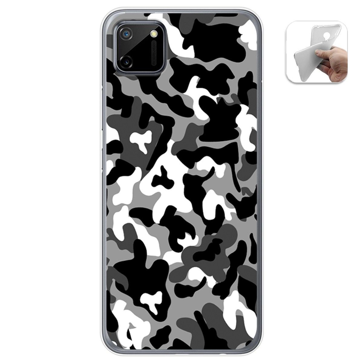 Funda Gel Tpu para Realme C11 diseño Snow Camuflaje Dibujos