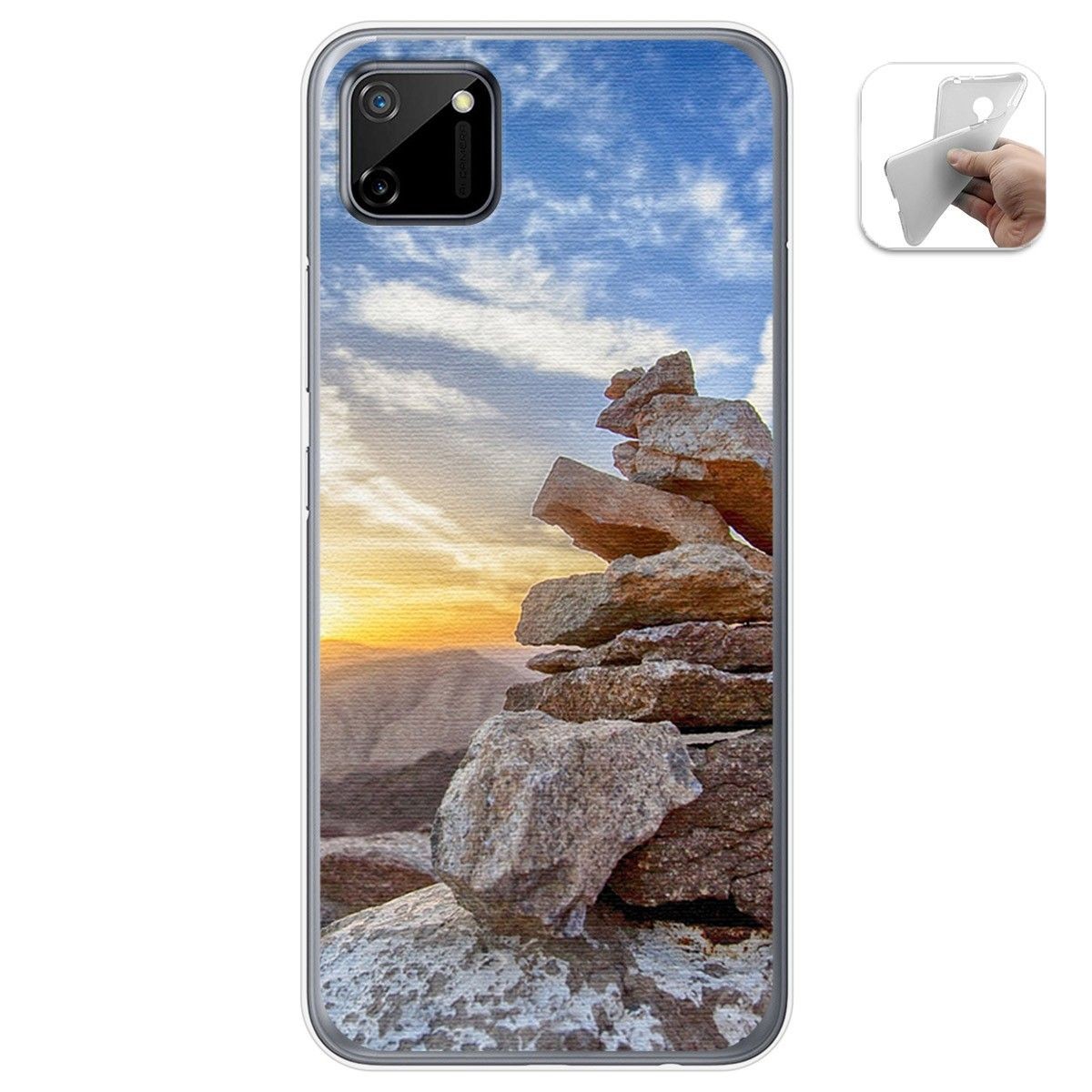 Funda Gel Tpu para Realme C11 diseño Sunset Dibujos