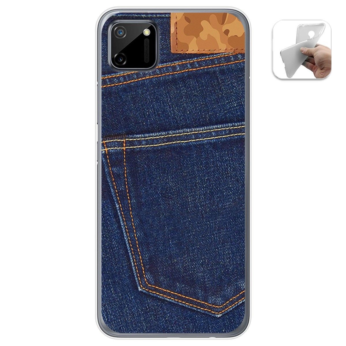 Funda Gel Tpu para Realme C11 diseño Vaquero Dibujos