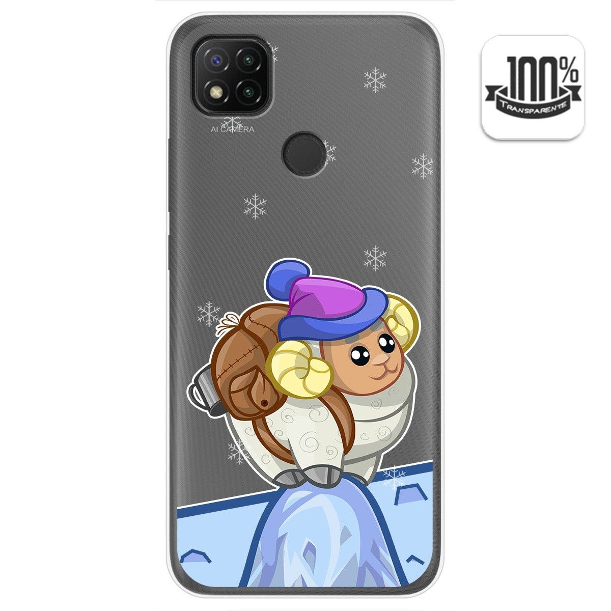 Funda Gel Transparente para Xiaomi Redmi 9C diseño Cabra Dibujos