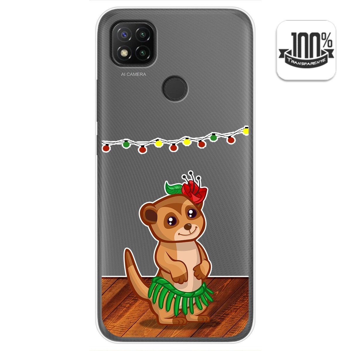 Funda Gel Transparente para Xiaomi Redmi 9C diseño Suricata Dibujos