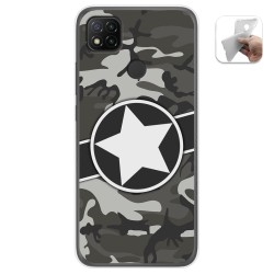 Funda Gel Tpu para Xiaomi Redmi 9C diseño Camuflaje 02 Dibujos