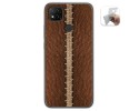 Funda Gel Tpu para Xiaomi Redmi 9C diseño Cuero 01 Dibujos