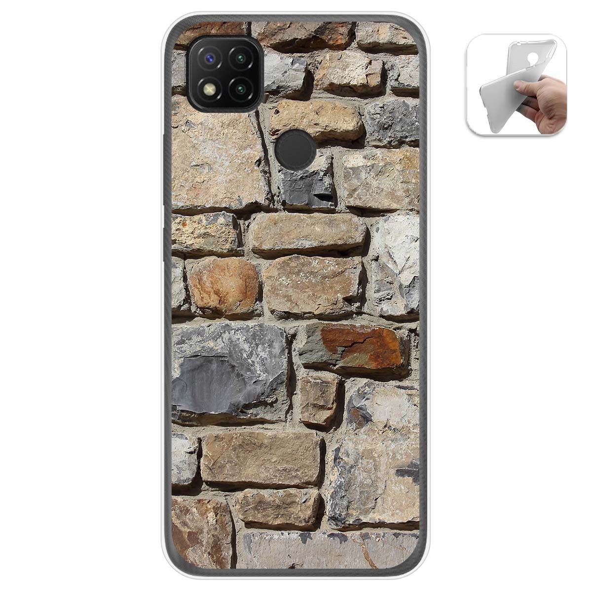Funda Gel Tpu para Xiaomi Redmi 9C diseño Ladrillo 03 Dibujos