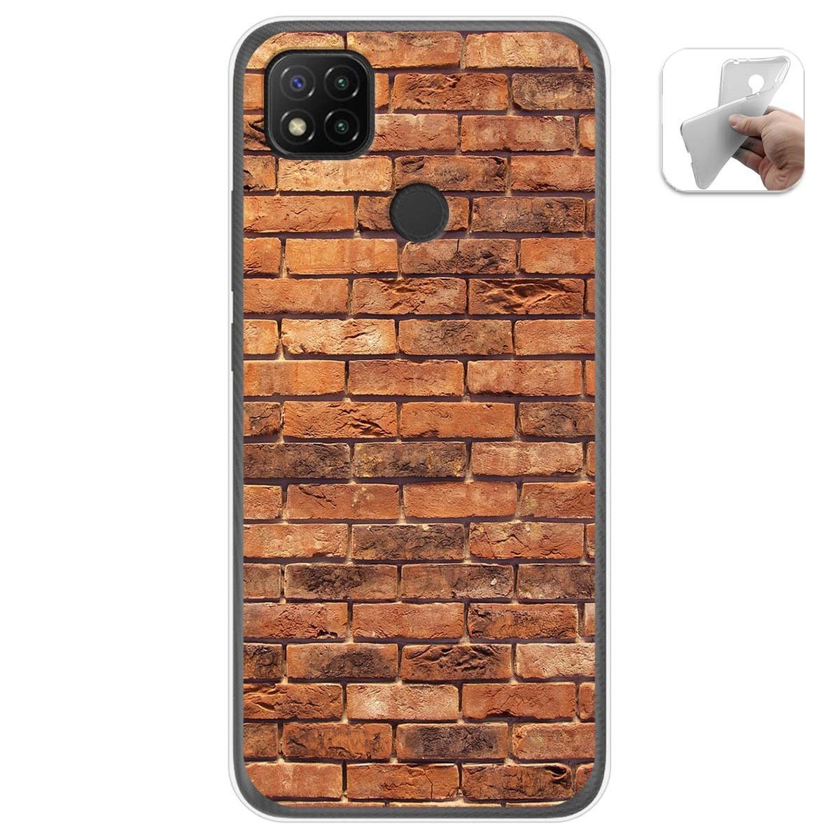 Funda Gel Tpu para Xiaomi Redmi 9C diseño Ladrillo 04 Dibujos