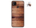 Funda Gel Tpu para Xiaomi Redmi 9C diseño Madera 02 Dibujos