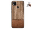 Funda Gel Tpu para Xiaomi Redmi 9C diseño Madera 09 Dibujos