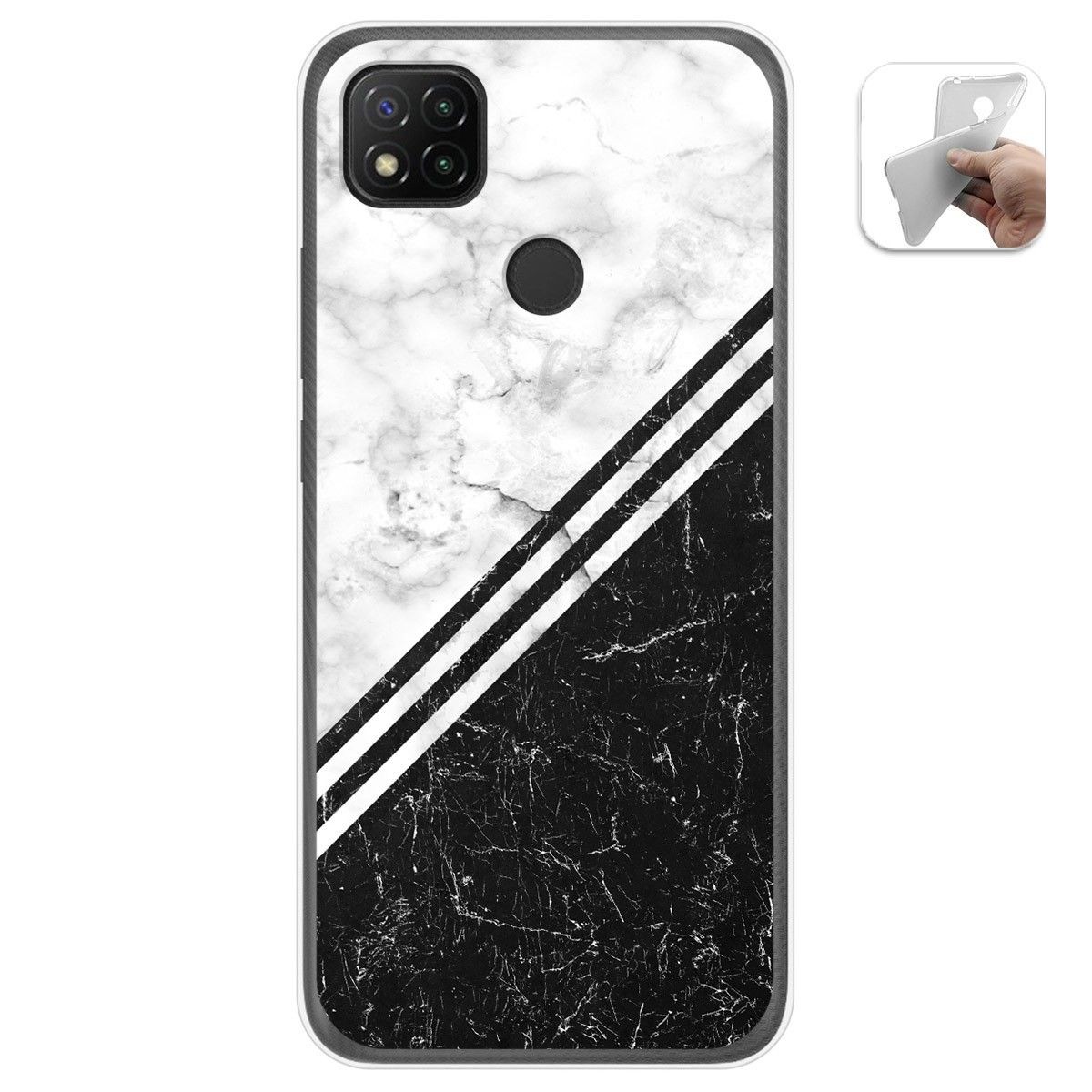 Funda Gel Tpu para Xiaomi Redmi 9C diseño Mármol 01 Dibujos