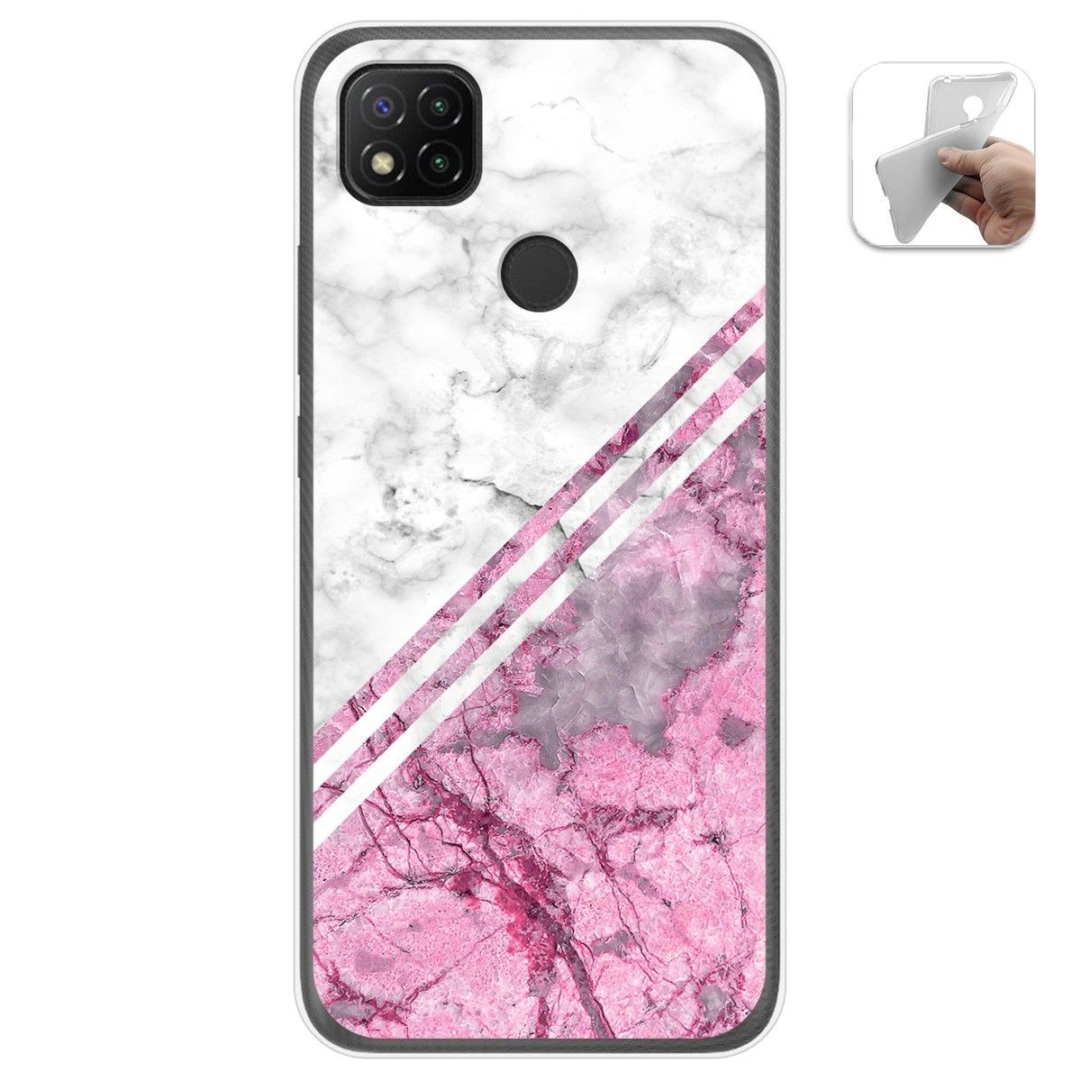 Funda Gel Tpu para Xiaomi Redmi 9C diseño Mármol 03 Dibujos