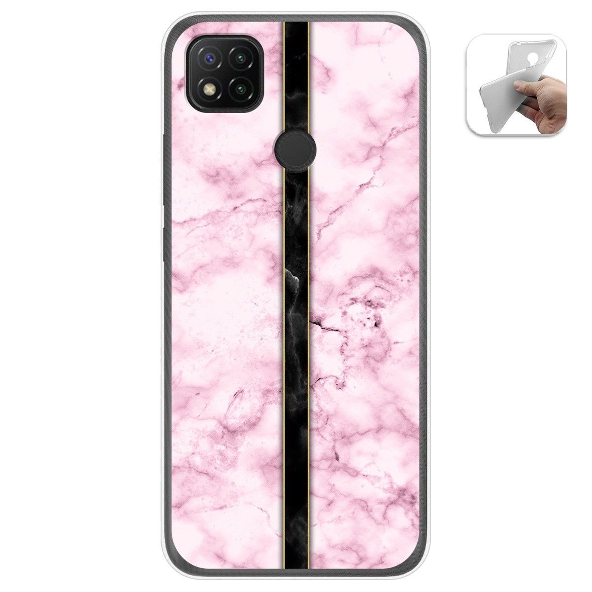 Funda Gel Tpu para Xiaomi Redmi 9C diseño Mármol 04 Dibujos